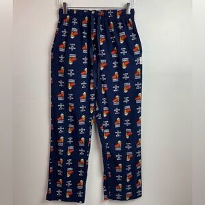 Men's LIFE IS GOOD BEER FOOTBALL Sunday Funday Pajama PJ Lounge Pants Size L
